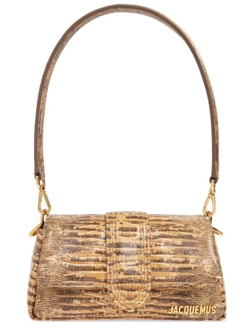 NEW Jacquemus Petit Bambimou croc embossed leather shoulder bag
